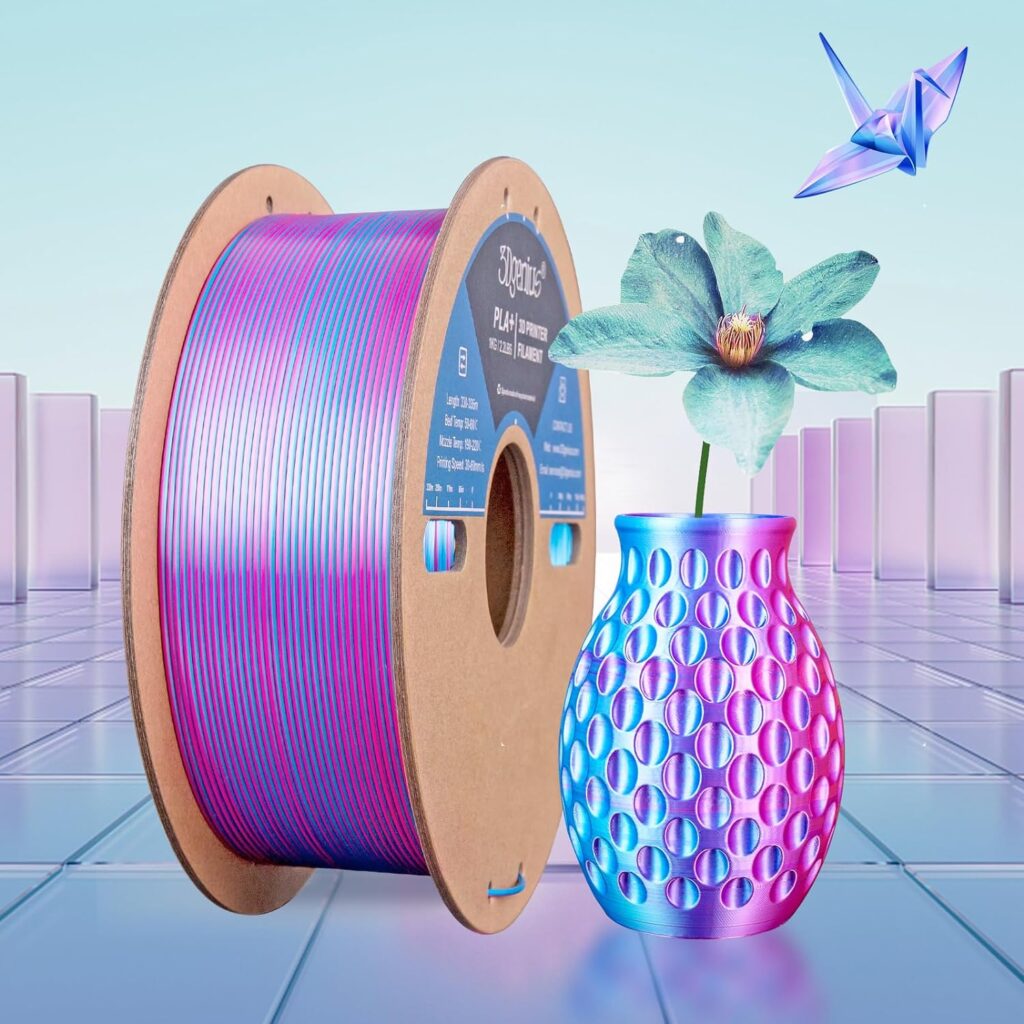 Triple Color Silk PLA Filament Review