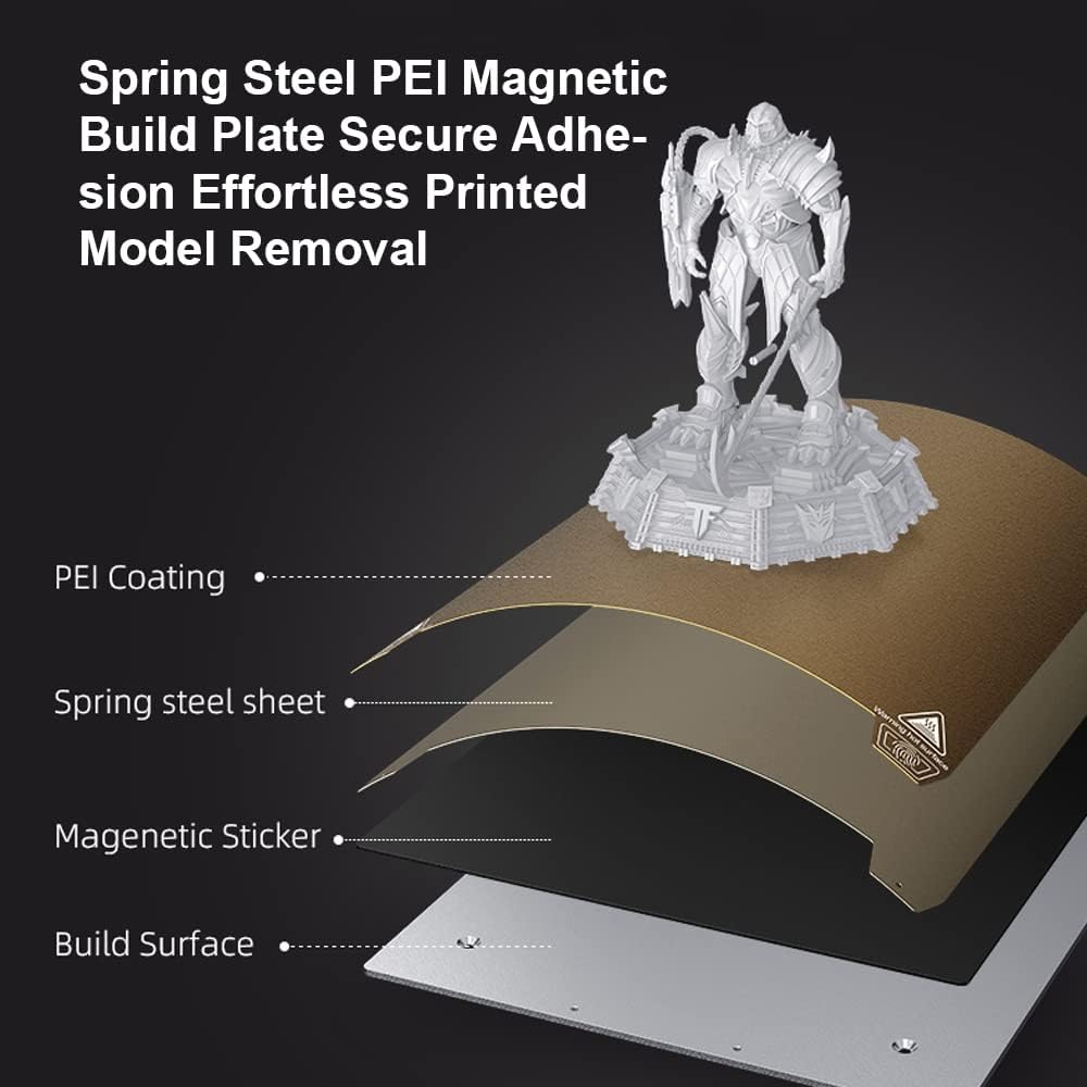 Creality Ender-3 S1 Pro 3D Printer Features 300°C High-Temperature Nozzles Sprite Direct Dual-Gear Extruder CR Touch Automatic Bed Leveling PEI Spring Steel Plate LED Light