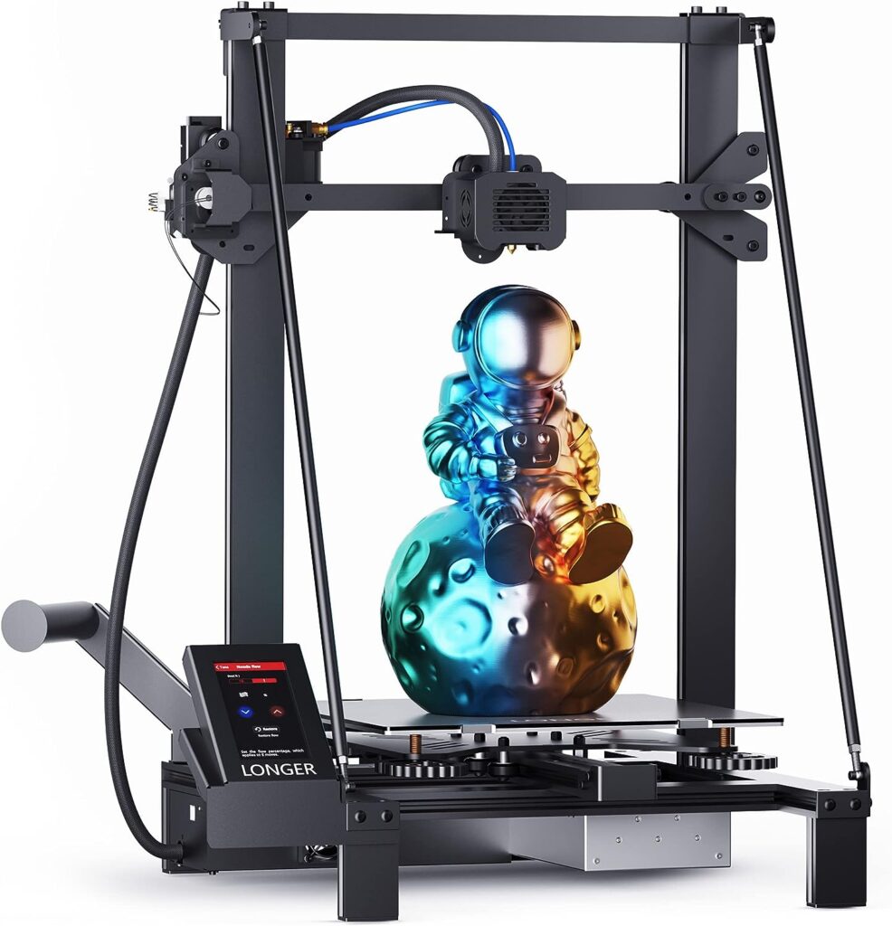 Longer LK5 Pro 3D Printer, DIY FDM 3D Printer with 4.3 Color Touch Screen, Fully Open Source, Silent Motherboard, Filament Run-Out Detection Function, Large Print Size 11.8x11.8x15.7 in