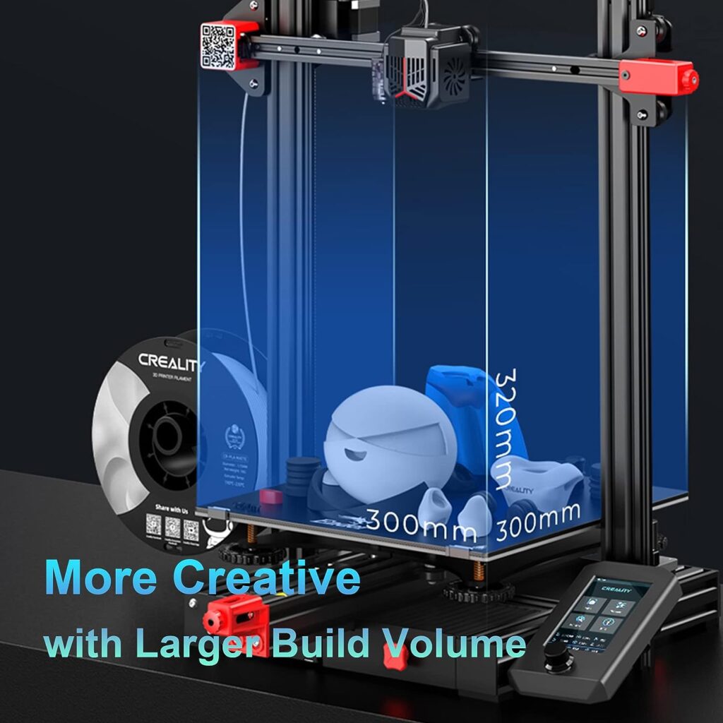 Official Creality Ender 3 Max Neo 3D Printer, Plus Upgrade Large Size 3D Printers with CR Touch Auto Leveling Bed, Filament Sensor, Z-axis Double Screw, Printing Size 300x300x320 mm