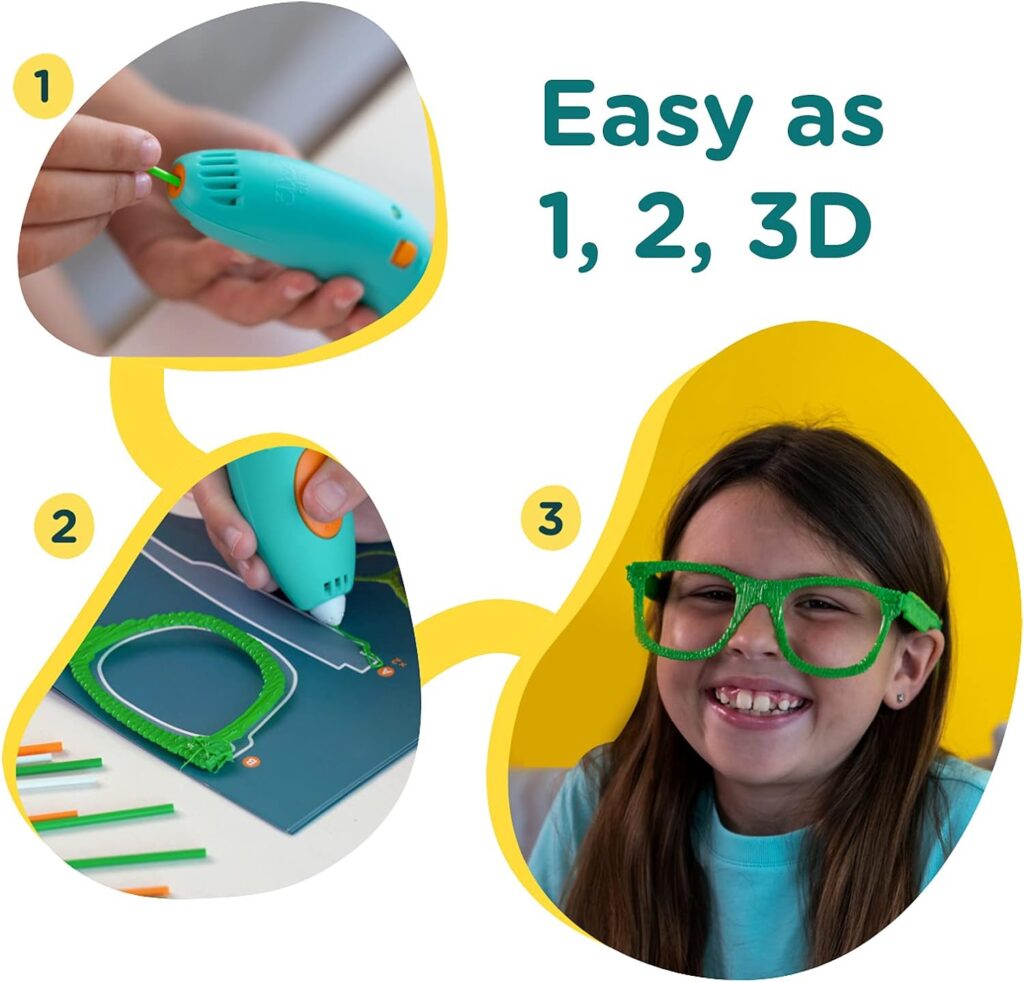 3Doodler Start+ Essentials (2023) 3D Pen Set for Kids, Easy to Use, Learn from Home Art Activity Set, Educational STEM Toy for Boys  Girls Ages 6+, 9.06 x 6.02 x 2.56 inches
