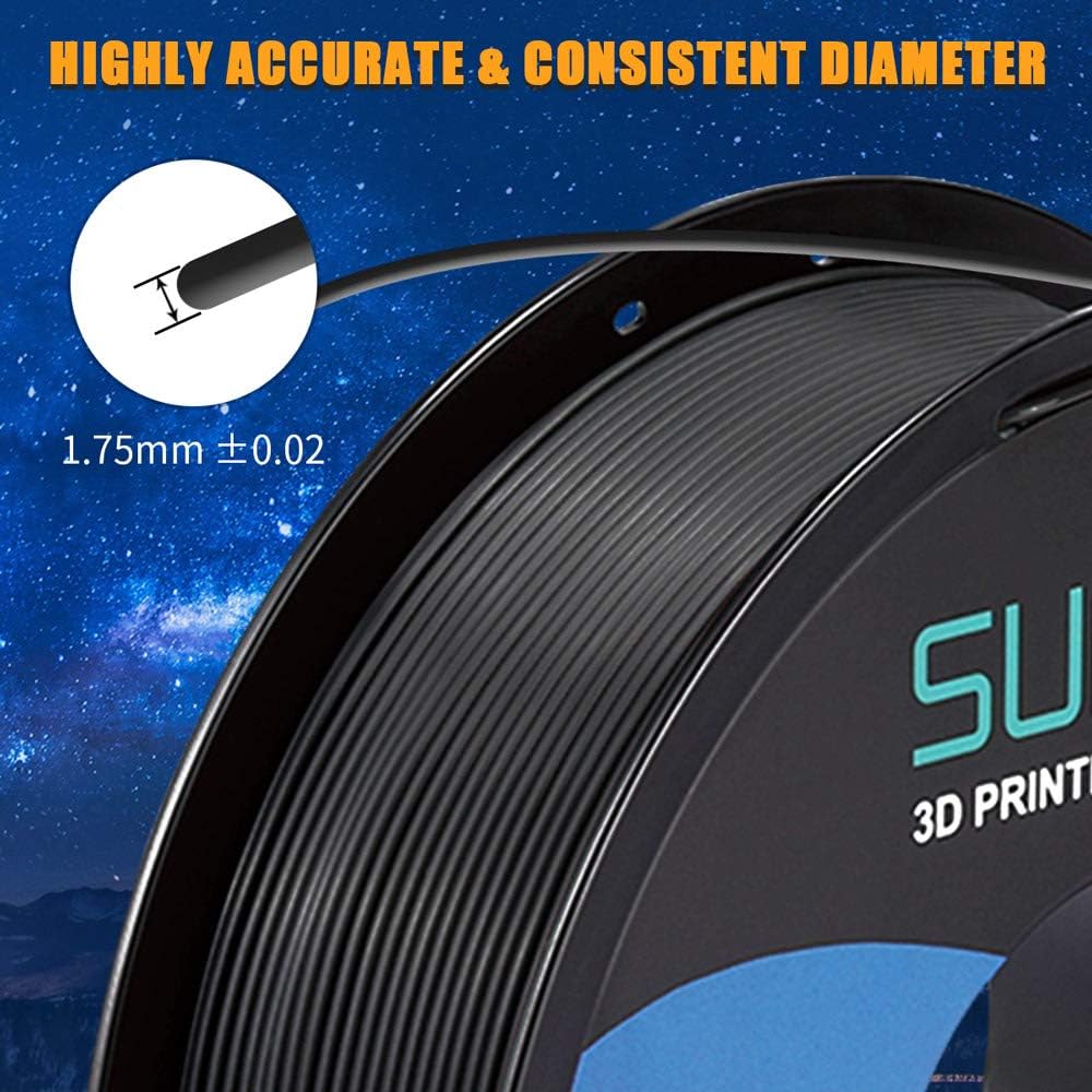 SUNLU PLA Filament 1.75mm 10KG (22LBS) PLA 3D Filament for 3D Printer  3D Pens Tolerance Accuracy +/- 0.02 mm, 10KG PLA X 1KG PLA Plus (10 Colors)