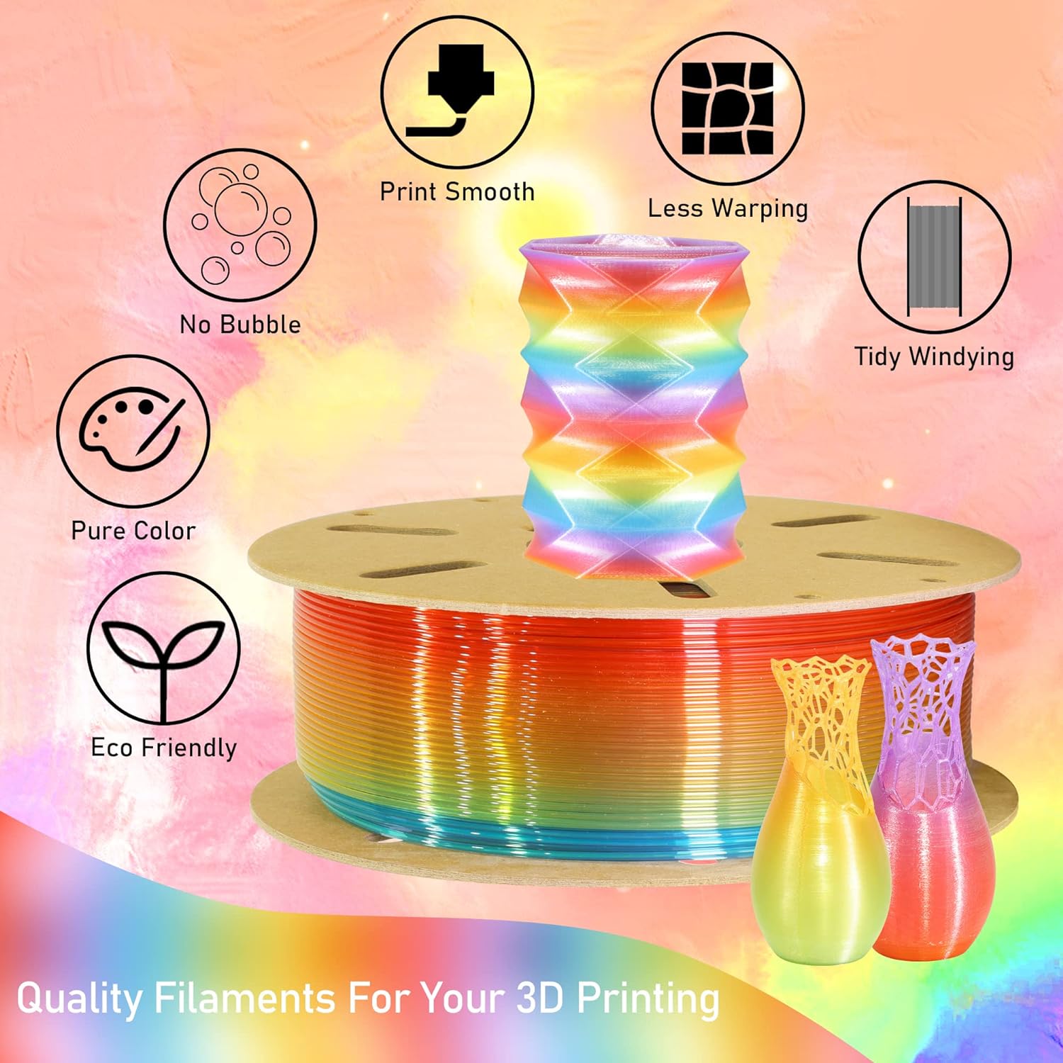 1.75mm Mixed Colors PLA Filament Review