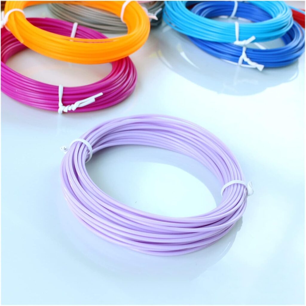 JIALONGKEJI Colorful 3D Printing Materials Fit For 3D Pens 50M 100M 150M PCL PLA Filament 1.75mm (Color : 100M 20 Color PCL)