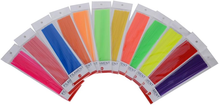 LEE FUNG 3D Pen Filament Refills Set of 12 Colors 1.75mm PLA Straight 3D Printing Filament Stick Dimensional Accuracy +/- 0.05 mm for 3D Printer Pen