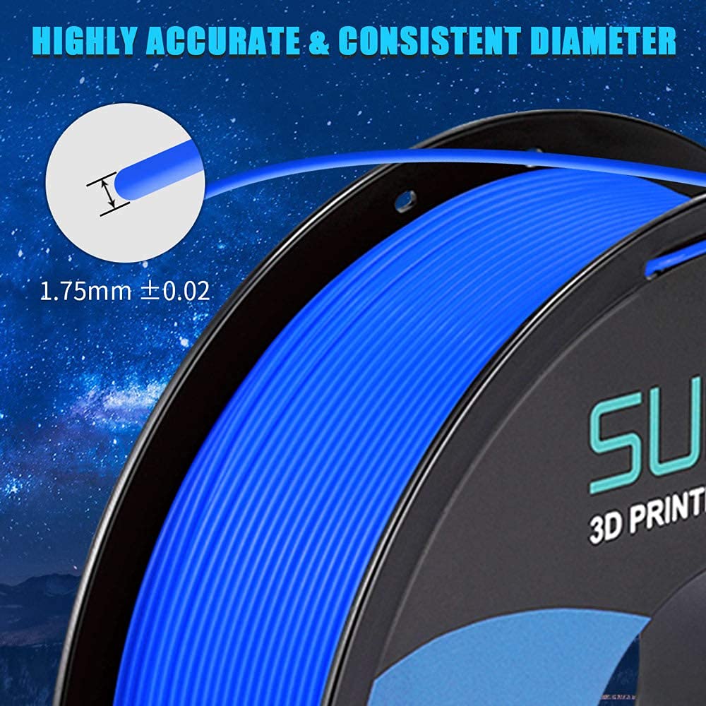 SUNLU PLA Filament 1.75mm 10KG (22LBS) PLA 3D Filament for 3D Printer  3D Pens Tolerance Accuracy +/- 0.02 mm, 10KG PLA X 1KG PLA Plus (10 Colors)