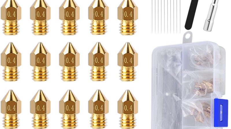 Comgrow 25PCS MK8 Ender 3 V2 Nozzles 0.4MM Review